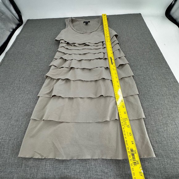 Alfani Layered Tiered Dress Size 2 Scoop Neck Sleeveless Fringe Edges Cotton, Sp - Picture 9 of 16